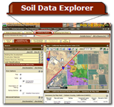 This is the Soil Data Explorer tab.